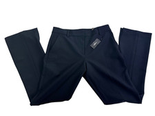 Express Skyscraper Mid Rise Pants Editor Womans 6S Black Slacks Straight Leg NWT