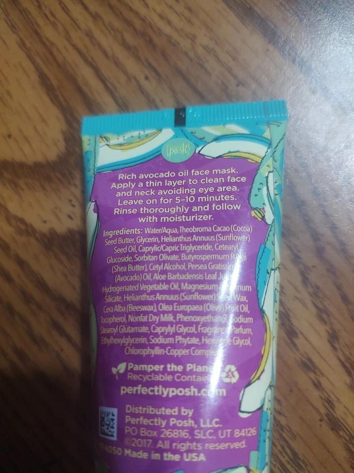 Cara Perfectly Posh, Mascarilla Todo lo que he Avo Wanted, Nuevo Paquete Sellado, Aceite de Aguacate Foto 3 de 3