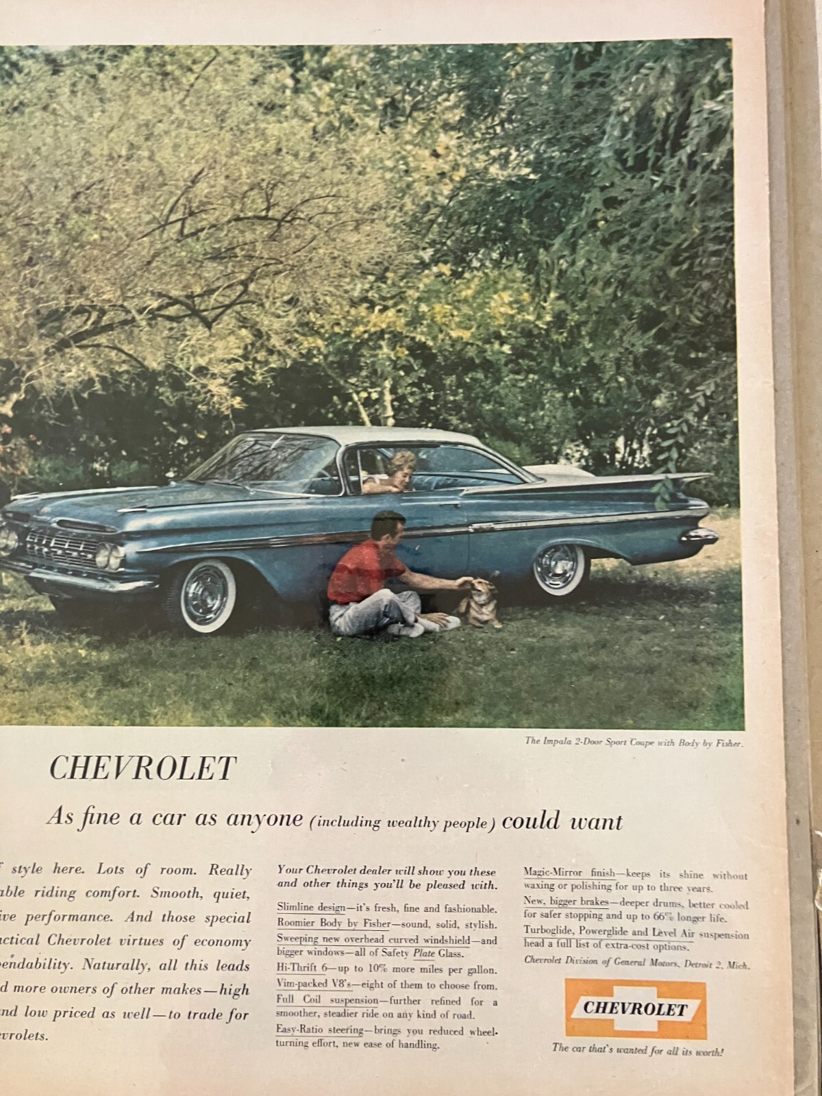 Htp Print 1959 Chevrolet Impala Wagon Belair Biscayne sdn htp*Original*ad print ...