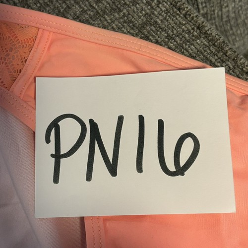 Unbranded Girls Bathing Suit Bottom sz 16 Coral Pink Lace Hip Stretch NEW - Picture 10 of 12
