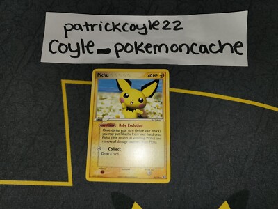 Pichu Common EX Emerald 59/106 VLP front/LP back | eBay