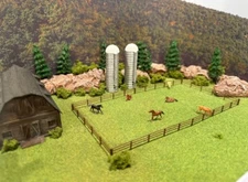 N Scale Farm/Pasture Fence Wooden