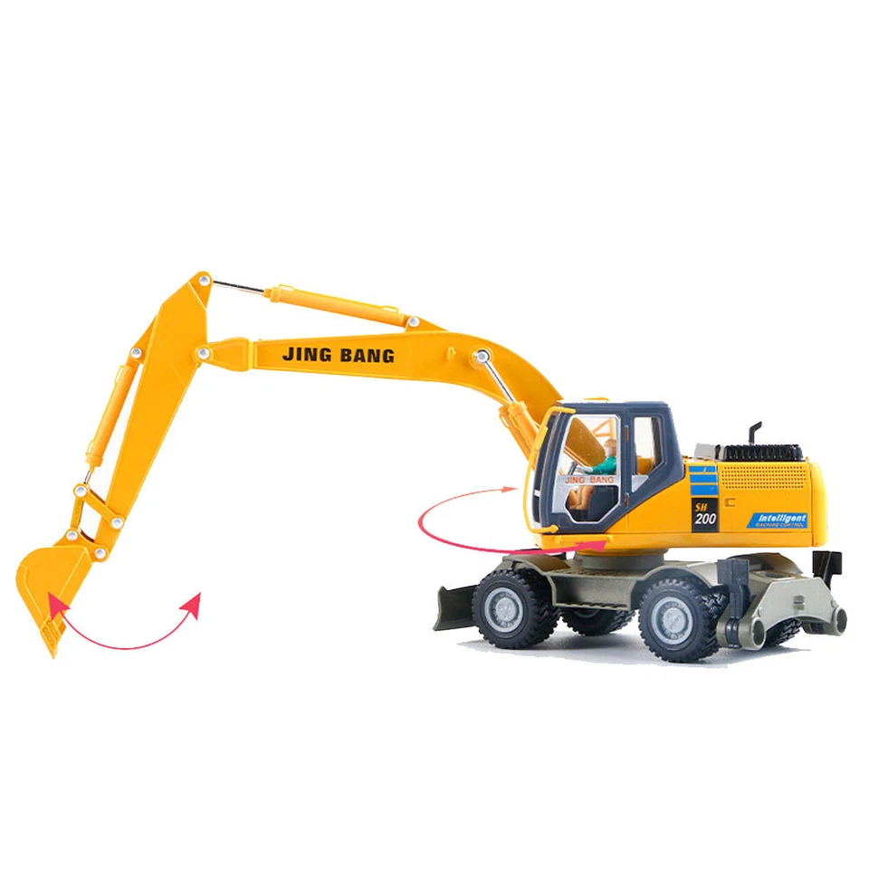 Excavator Toy Model Construction Vehicle Diecast Boys Toys for Kids Gifts - Image 3 of 4