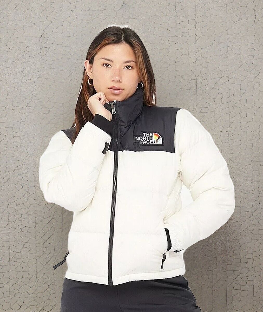 The North Face 1996 Retro Nuptse Pride jacket in white All The North Face 1996 Retro Nuptse Pride jacket in white All