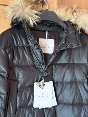MONCLER Jacke schwarz Herren L Daunenjacke Winter Ski Mode Unisex Berg