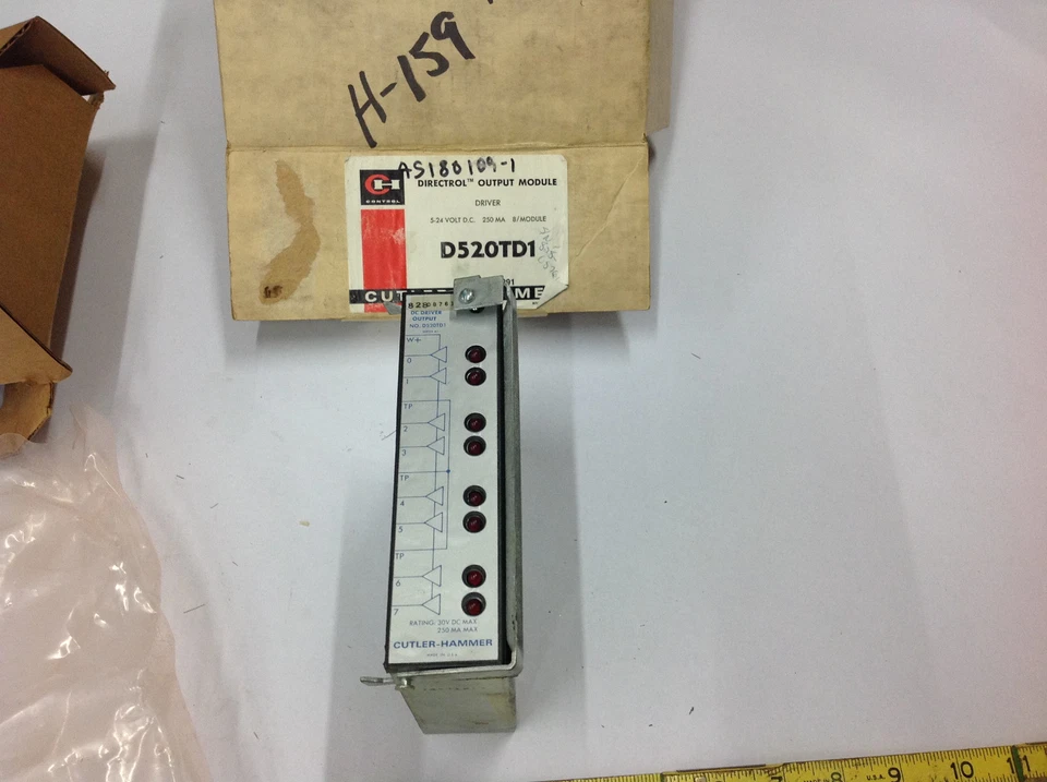 Cutler Hammer D520TD1 Directrol Output Module Driver 5-24VDC, 250MA 8/Module NEW - Image 3 of 4