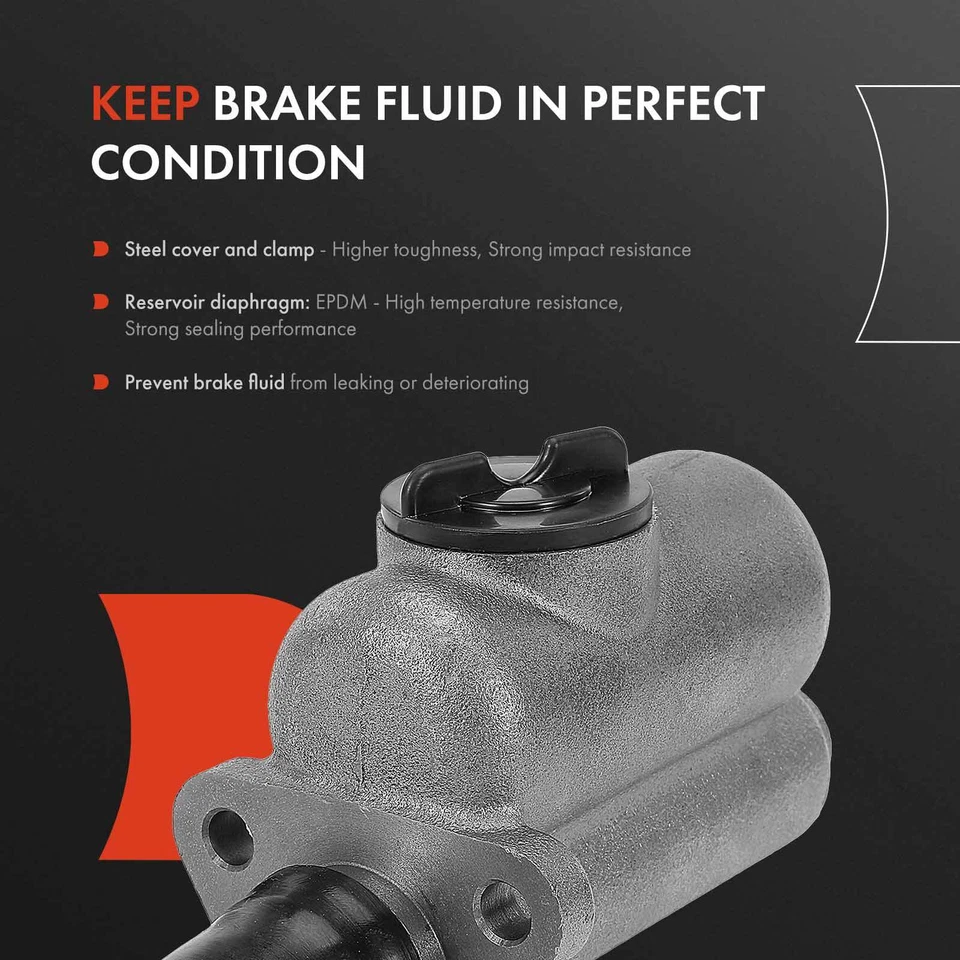 Cilindro maestro de freno con depósito para Chevrolet Corvette 1953-1962 diámetro: 1 pulgada Foto 3 de 4