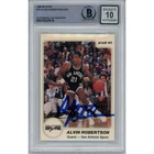 Alvin Robertson Autographed 1984-85 Star 75 Trading Card 10 Grade Beckett 47056