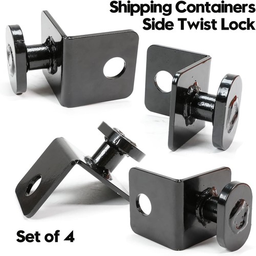 4 Pack Shipping Container Anchors Shipping Containers Side Twist Lock Shipping - Picture 4 of 11