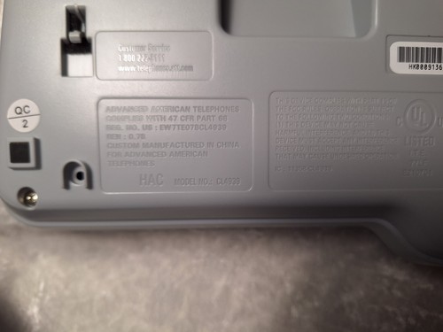 AT&T Big Button Display Telephone CL4939 Caller ID Answering System Call Waiting - Zdjęcie 10 z 11