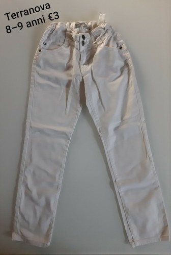 Terranova Kids Jeans Bambina 8-9 Anni Bianchi, come nuovi | eBay