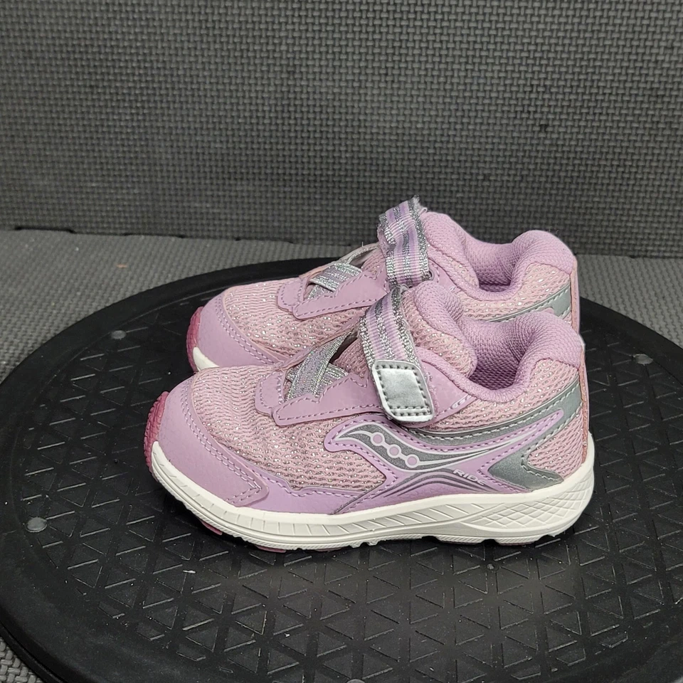 Saucony Ride 10 Jr Zapatos Niños Pequeños Talla 6 Rosa Blanco Gancho y Lazo Tenis Foto 3 de 4