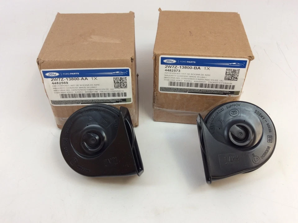 Ford Focus Super Duty Ranger Horn Assembly Kit New OEM 2W7Z-13800-AA - Image 2 of 4