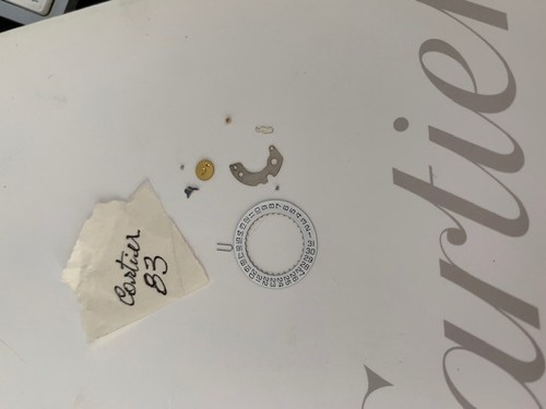 Cartier watch parts movement Cal.83 date wheel \u0026 more as showed Genuine |  eBay