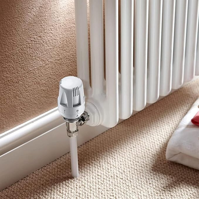 Thermostatic TRV Radiator Valves M30 x 1.5 Heater Radiator Head ...