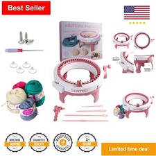 Sentro 48 Needles Knitting Machine - Versatile - User-Friendly - Includes Yarn