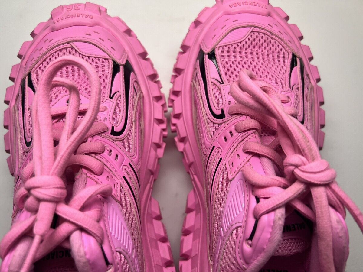 Balenciaga Bouncer Defender Chunky-Sole Pink Sneaker Women Balenciaga Bouncer Defender Chunky-Sole Pink Sneaker Women