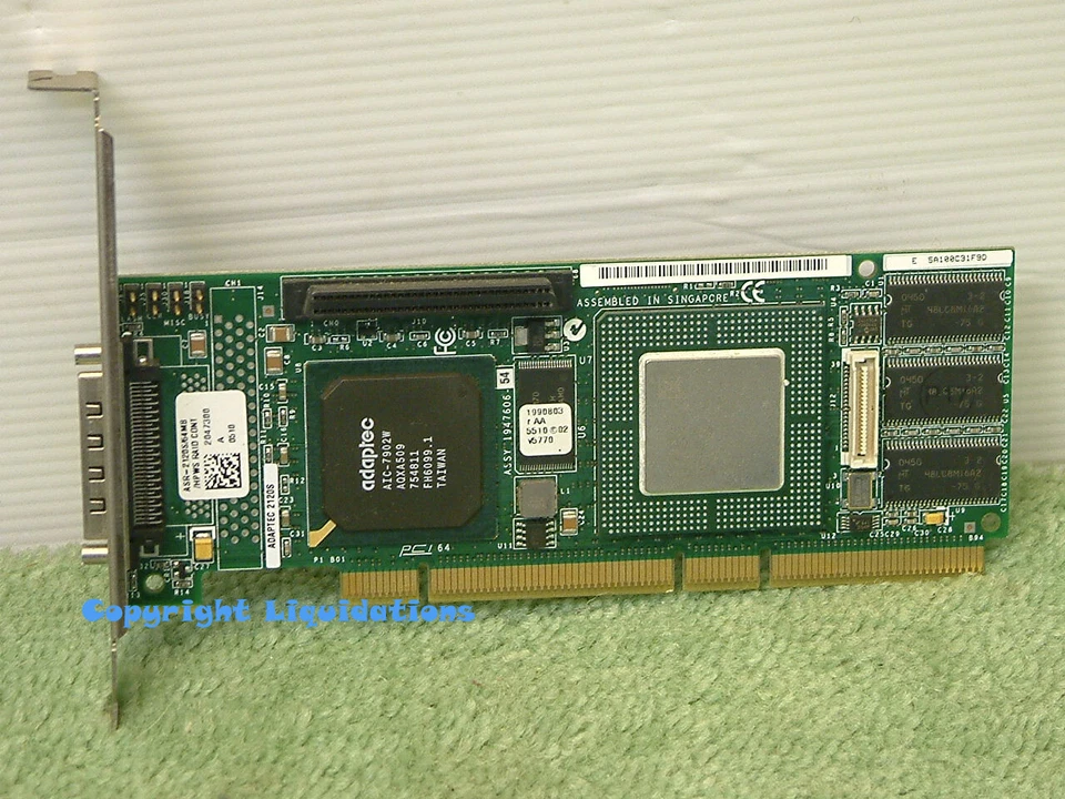 ADAPTEC ASR- 2120S /64MB PCI-X SCSI RAID Controller Card -HP WS RAID - Image 3 of 3