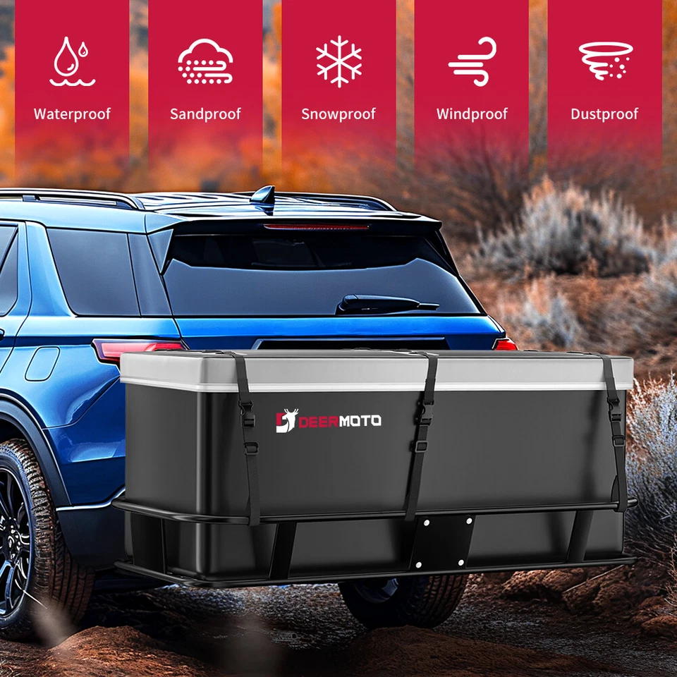 DEERMOTO para remolque GMC Yukon montaje en enganche bolsa portaequipajes almacenamiento Foto 2 de 4