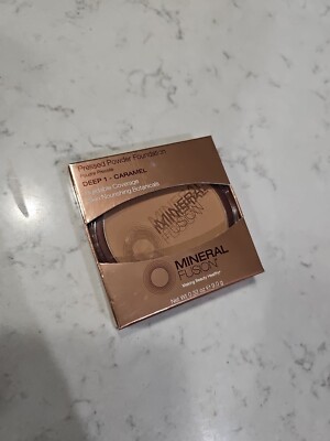 Mineral Fusion Pressed Power Foundation Deep 1 - Caramel - 0.32 OZ.