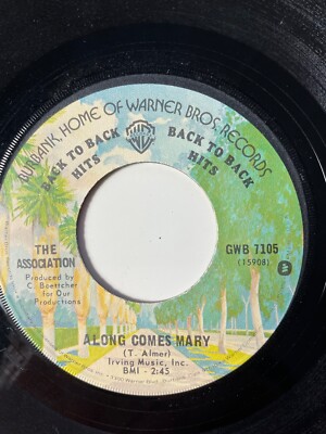 The Association Along Comes Mary, Cherish 45 Back To Back Hits POP ...