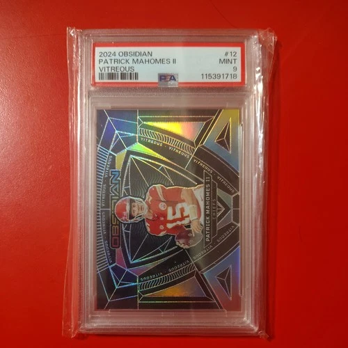 2024 Panini Obsidian PSA 9 Patrick Mahomes II Vitreous #12 Chiefs SP mint
