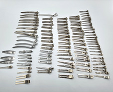 98 Pc Lot Aluminum Metal Hair Clips-Goody-Tip Top-Lady Ellen-Solo-Japan-Vogue 