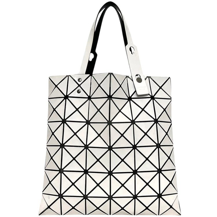 Bao Bao Issey Miyake Tote Bag, White, BB53-AG053, PVC Leather