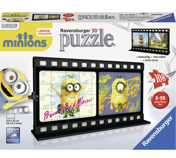 Ravensburger 3D Puzzle Filmstreifen Minions 112081 Neu & Ovp-image