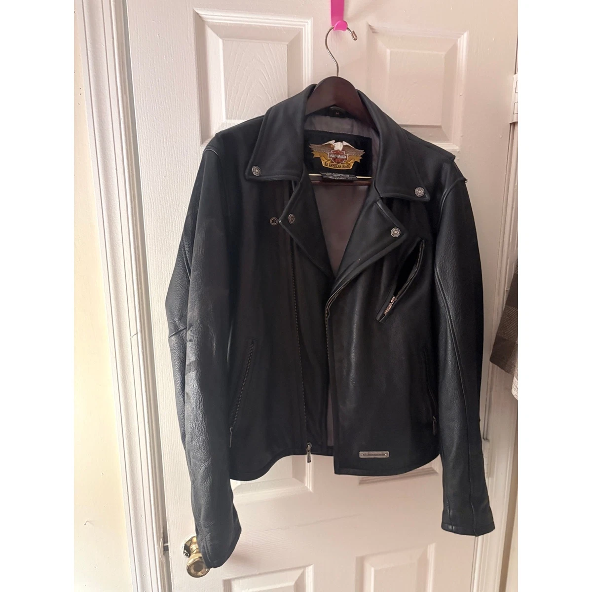 Harley Davidson Leather Jacket Embossed for sale | eBay