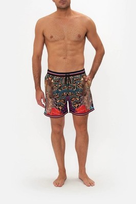 NWT $249 Hotel Franks by Camilla Leopard Print Wim Hort Short Multi Size Small