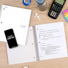 WHITE - FIVE STAR MEAD FIVE STAR WIREBOUND NOTEBOOK, 1 SUBJECT, COLLEGE RULED,