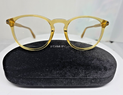 TOM FORD TF 5401 041 TRANSPARENT YELLOW AUTHENTIC EYEGLASSES