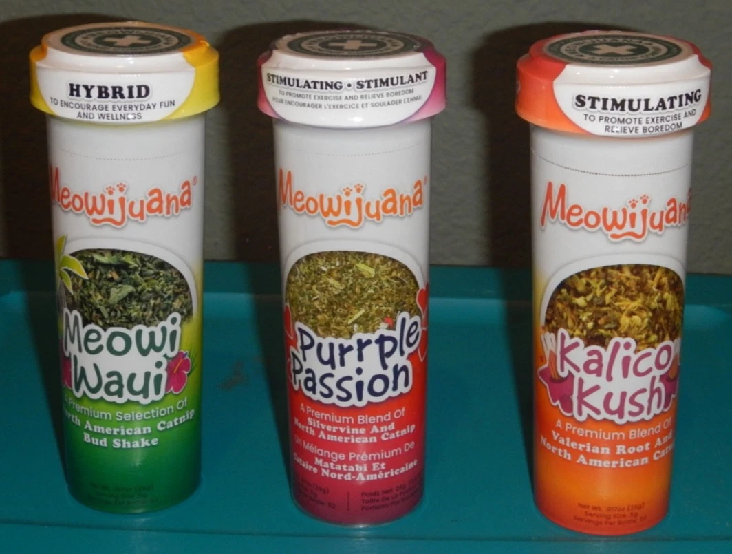Meowijuana Catnip passion calico meow Waui 26g PREMIUM LOT OF 3
Opens in a new window or tab