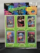 R. L. Stine Goosebumps Puffy 3-D Stickers 1996 NEW
