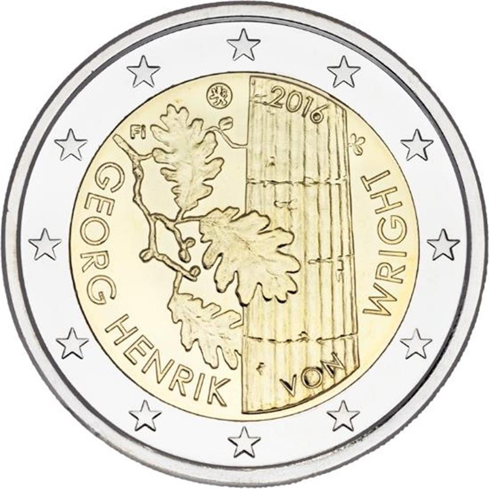 2 euros Finlande 2016 fdc Henrik von Wright Georg