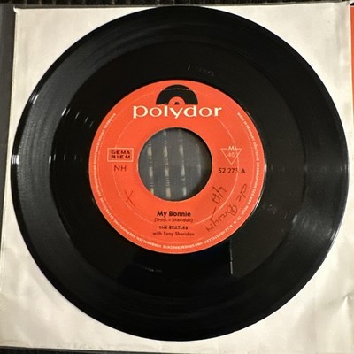 Beatles ''My Bonnie'' 1964 German Polydor Red Label Stock Copy Single