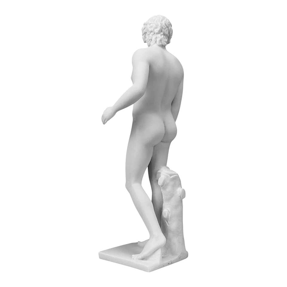 Antinous Kaiser Hadrians Liebhaber griechische Marmorguss Statue Skulptur 11,... - Bild 4 von 4