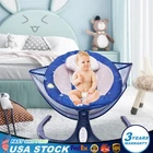 adjust. 3-In-1 Baby Bouncer Swing Seat Rocker Electric W/ lullabies Cradle Chair