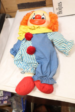 1982 Dakin CHEERY-TEARY CLOWN 2-Face Doll Sad Happy Vintage