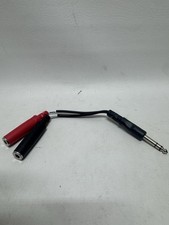 Hosa YPP-117 Stereo Breakout Cable - 1/4" TRS Male to Left and Right 1/4" TS