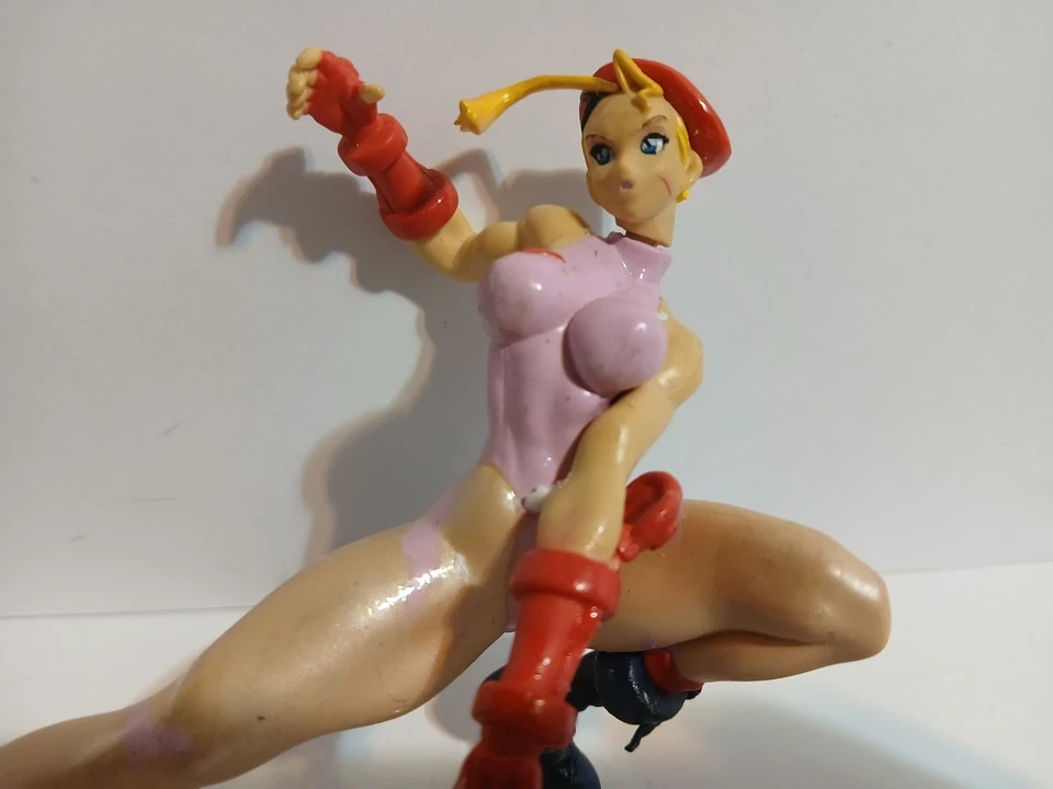Street Fighter Capcom Girls Fighting Cammy Figura Rosa Yamato dañado leer Foto 4 de 4