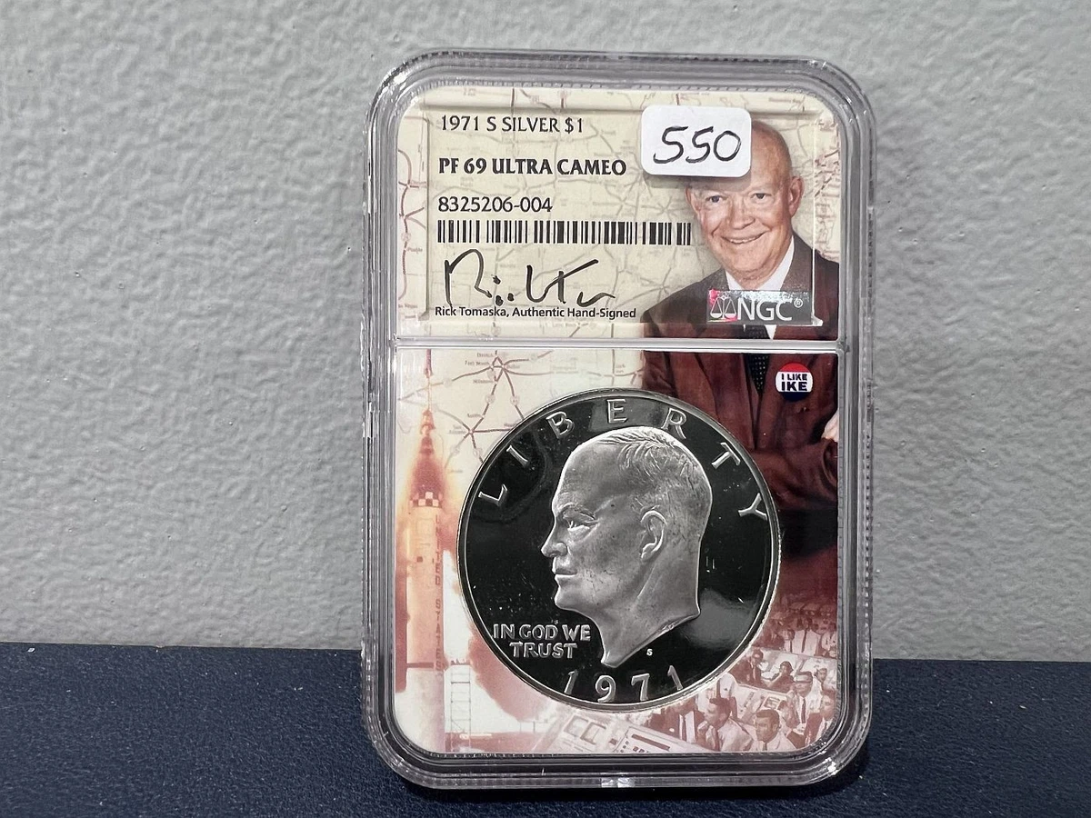 25+ PR 69 Graded 1971 Eisenhower Dollars (1971-1978) for sale