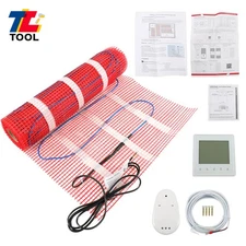 30 Sqft 120 V Electric Radiant Floor Heating System Underfloor Heating Mat Kit