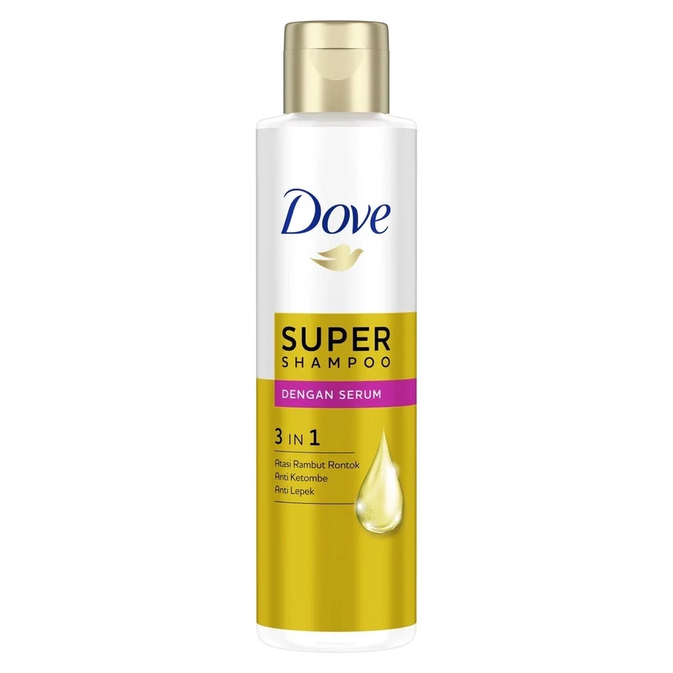 Dove Super Champú 3 en 1 125 ml - Anticaída, Caspa y Cabello Graso Foto 2 de 4