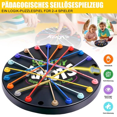 Brainy Knots Rope Challenge Puzzle Knobelspiel mit Seil Geschicklich 2-4 Spieler