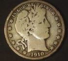 1910-S  Barber Half Dollar VG/F --KEY DATE