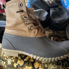 Leather and Rubber Waterproof Snow Winter Boot Child  SZ 13 #1d