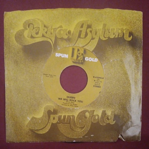 Queen – We Are The Champions / We Will Rock You 45s Record (1977) Vintage