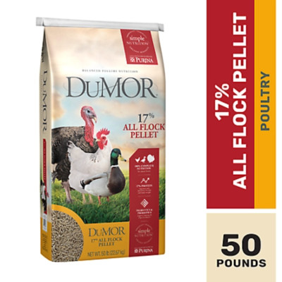 17% All Flock Pellet Poultry Feed, 50 lb -Top Quality, Best Price for Health